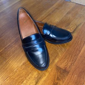 Black loafers